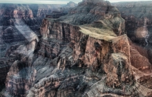 Grand Canyon through Hlicopter window