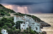 Sitges at sunset