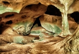 Turquoise Stones at Conch Bar Caves