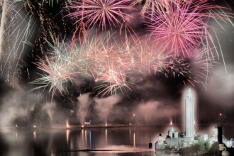 Fireworks on July 4